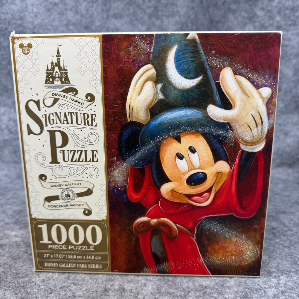 Disney Parks Series Signature Puzzle Sorcerers Apprentice Mickey Mouse 1000 Pcs